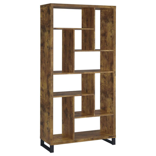Delwin Rustic Nutmeg Bookcase 801236