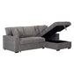 Pull Out Sectional Sleeper + Storage - 5 Colors
