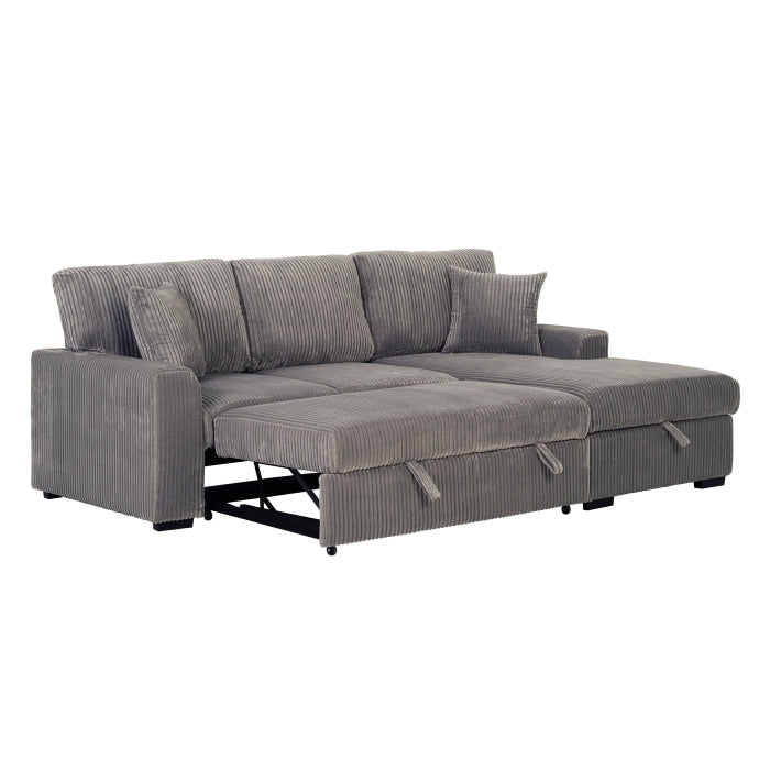 Pull Out Sectional Sleeper + Storage - 5 Colors
