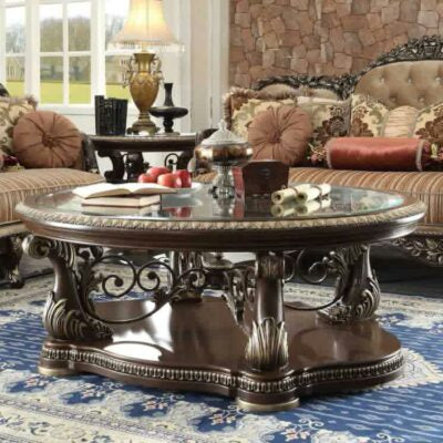 HD-8013 Brown Cherry 3 Pc Occasional Tables