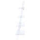 Amaturo Clear 4 Shelf Ladder Bookcase
