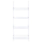Amaturo Clear 4 Shelf Ladder Bookcase