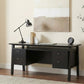 Goodson Double Pedestal Black Computer Desk
