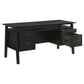 Goodson Double Pedestal Black Computer Desk