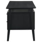 Goodson Double Pedestal Black Computer Desk