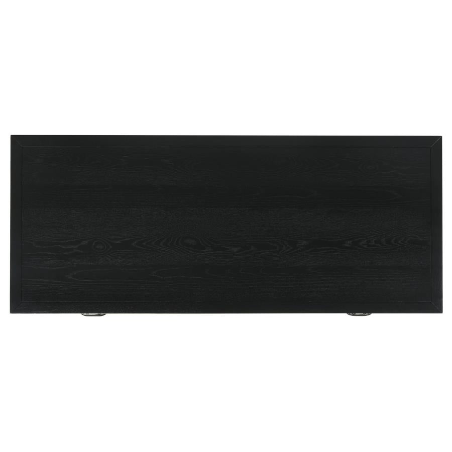 Goodson Double Pedestal Black Computer Desk