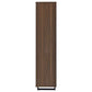 Maddox 3-Shelf Cabinet Bookcase Walnut
