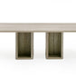 Roma Modern Travertine Rectangular Dining Table