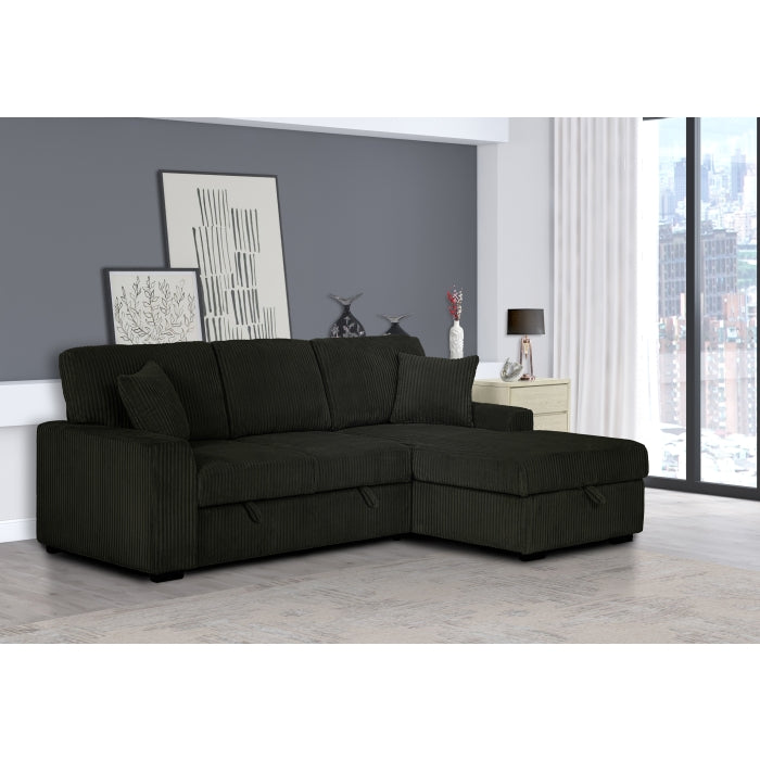 Pull Out Sectional Sleeper + Storage - 5 Colors
