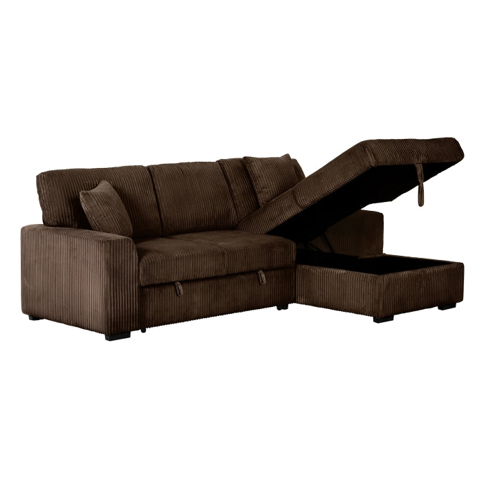 Pull Out Sectional Sleeper + Storage - 5 Colors