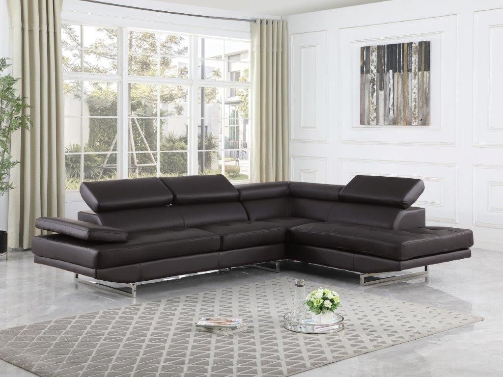 Global United 8136 Brown Sectional