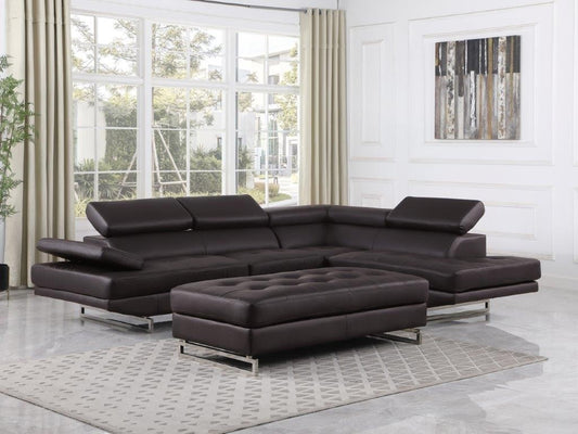 Global United 8136 Brown Sectional