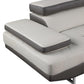 Global United 8136 Two Tone Light Gray Sectional