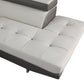 Global United 8136 Two Tone Light Gray Sectional