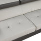 Global United 8136 Two Tone Light Gray Sectional