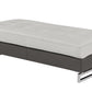 8136 Two-Tone Light Gray Ottoman