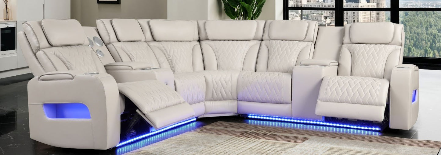 Lilola Home 81643 Power Motion Sectional