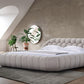 Divani Casa Yolonda - Modern Beige Fabric Bed
