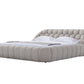 Divani Casa Yolonda - Modern Beige Fabric Bed