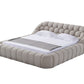 Divani Casa Yolonda - Modern Beige Fabric Bed