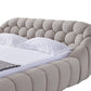 Divani Casa Yolonda - Modern Beige Fabric Bed