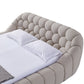 Divani Casa Yolonda - Modern Beige Fabric Bed