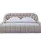 Divani Casa Yolonda - Modern Beige Fabric Bed