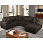 8225 Chocolate U-Shape Sectional
