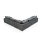 8228 Corduroy Sectional - Light Gray