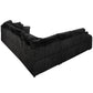 8239 Black Corduroy Modular Sectional