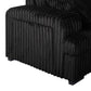 8239 Black Corduroy Modular Sectional