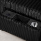 8239 Black Corduroy Modular Sectional