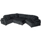 8240 Dark Gray Corduroy Modular Sectional