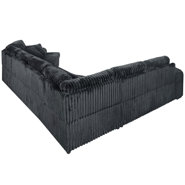 8240 Dark Gray Corduroy Modular Sectional