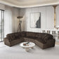 8241 Chocolate Corduroy Modular Sectional