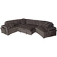 8241 Chocolate Corduroy Modular Sectional