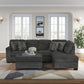 8255 Chenille 4 Pc Sectional