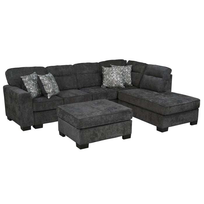 8255 Chenille 4 Pc Sectional