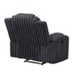 Phyllis Gray Corduroy Recliner 8348DGY-1