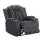 Phyllis Gray Corduroy Recliner 8348DGY-1