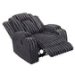 Phyllis Gray Corduroy Recliner 8348DGY-1