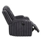 Phyllis Gray Corduroy Recliner 8348DGY-1
