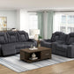 Phyllis Gray Corduroy 2 Pc Sofa Set 8348DGY