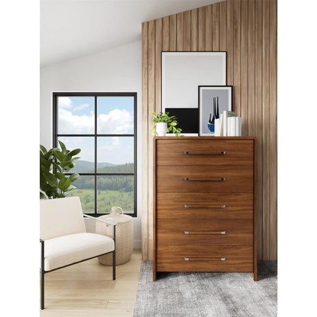 Elsie 5 Drawer Walnut Chest 83765