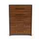 Elsie 5 Drawer Walnut Chest 83765