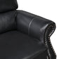 Remington Black Leather Push Back Recliner