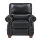 Remington Black Leather Push Back Recliner