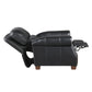 Remington Black Leather Push Back Recliner