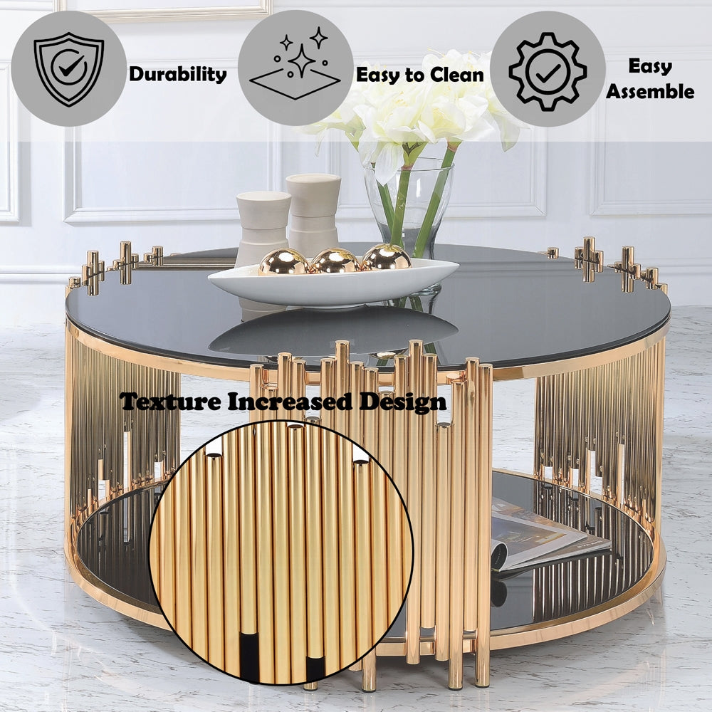 Tanquin Gold Metal Occasional Tables
