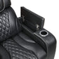 Apex Black Leather Power Recliner